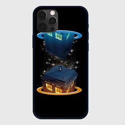 Чехол для iPhone 12 Pro Max Тардис в Портале, цвет: 3D-черный