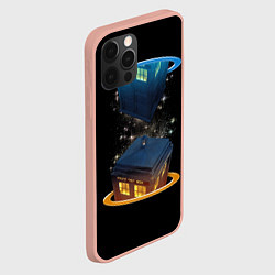 Чехол для iPhone 12 Pro Max Тардис в Портале, цвет: 3D-светло-розовый — фото 2