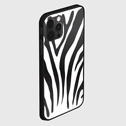 Чехол для iPhone 12 Pro Max Африканская зебра, цвет: 3D-черный — фото 2