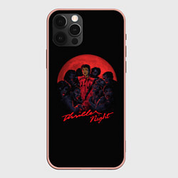 Чехол для iPhone 12 Pro Max Michael Jackson: Thriller, цвет: 3D-светло-розовый