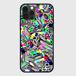 Чехол для iPhone 12 Pro Max Экран профилактики, цвет: 3D-черный