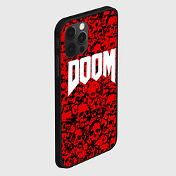 Чехол для iPhone 12 Pro Max DOOM: Blooded Skuls, цвет: 3D-черный — фото 2