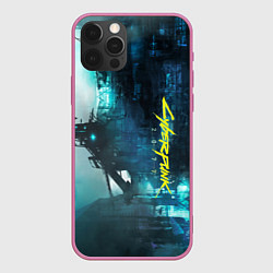 Чехол для iPhone 12 Pro Max Cyberpunk 2077: Techno, цвет: 3D-малиновый