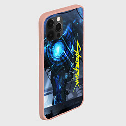 Чехол для iPhone 12 Pro Max Cyberpunk 2077, цвет: 3D-светло-розовый — фото 2