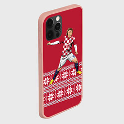 Чехол для iPhone 12 Pro Max Luka Modric, цвет: 3D-светло-розовый — фото 2