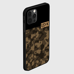 Чехол для iPhone 12 Pro Max USYK Camo, цвет: 3D-черный — фото 2