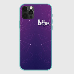 Чехол для iPhone 12 Pro Max The Beatles: Neon Style, цвет: 3D-мятный