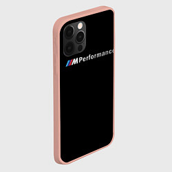 Чехол для iPhone 12 Pro Max BMW PERFORMANCE ЧЁРНЫЙ БМВ, цвет: 3D-светло-розовый — фото 2