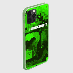 Чехол для iPhone 12 Pro Max Minecraft: Green World, цвет: 3D-салатовый — фото 2