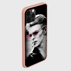 Чехол для iPhone 12 Pro Max Дэвид Боуи, цвет: 3D-светло-розовый — фото 2