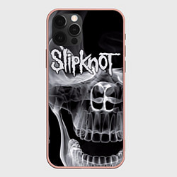 Чехол для iPhone 12 Pro Max Slipknot Death, цвет: 3D-светло-розовый