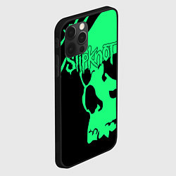 Чехол для iPhone 12 Pro Max Slipknot: Acid Skull, цвет: 3D-черный — фото 2