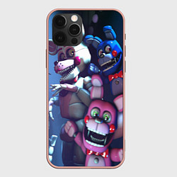 Чехол для iPhone 12 Pro Max Five Nights at Freddys, цвет: 3D-светло-розовый