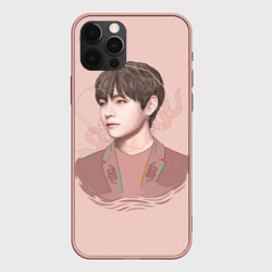 Чехол для iPhone 12 Pro Max Kim Taehyung, цвет: 3D-светло-розовый