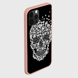 Чехол для iPhone 12 Pro Max Diamond Skull, цвет: 3D-светло-розовый — фото 2