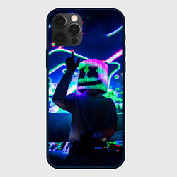 Чехол для iPhone 12 Pro Max Marshmello: Neon DJ, цвет: 3D-черный