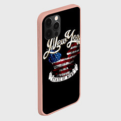 Чехол для iPhone 12 Pro Max New York, state of mind, цвет: 3D-светло-розовый — фото 2