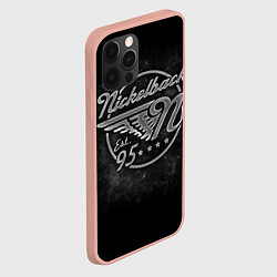 Чехол для iPhone 12 Pro Max Nickelback Est. 1995, цвет: 3D-светло-розовый — фото 2