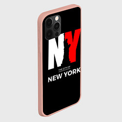 Чехол для iPhone 12 Pro Max New York City, цвет: 3D-светло-розовый — фото 2