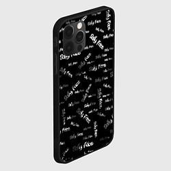 Чехол для iPhone 12 Pro Max Sally Face: Black Pattern, цвет: 3D-черный — фото 2