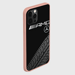 Чехол для iPhone 12 Pro Max Mercedes AMG: Street Racing, цвет: 3D-светло-розовый — фото 2