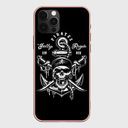 Чехол для iPhone 12 Pro Max Pirates Team, цвет: 3D-светло-розовый