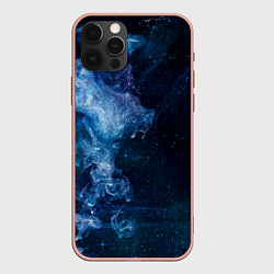 Чехол для iPhone 12 Pro Max Синий космос, цвет: 3D-светло-розовый