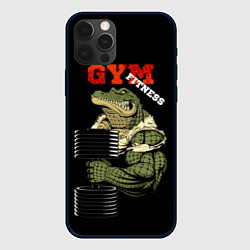 Чехол iPhone 12 Pro Max GYM fitness crocodile