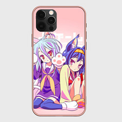 Чехол для iPhone 12 Pro Max No Game No Life, цвет: 3D-светло-розовый