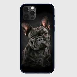 Чехол для iPhone 12 Pro Max Французский бульдог, цвет: 3D-черный