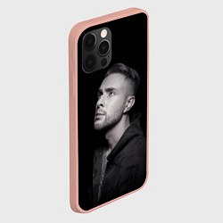 Чехол для iPhone 12 Pro Max Егор Крид: Цвет настроения чёрный, цвет: 3D-светло-розовый — фото 2