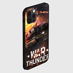 Чехол для iPhone 12 Pro Max War thunder explosion, цвет: 3D-черный — фото 2