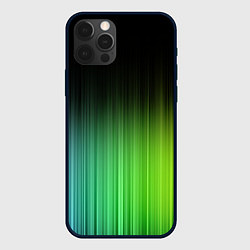 Чехол для iPhone 12 Pro Max Неоновые полосы - Минимализм, цвет: 3D-черный