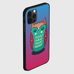 Чехол для iPhone 12 Pro Max Мудрая сова, цвет: 3D-черный — фото 2