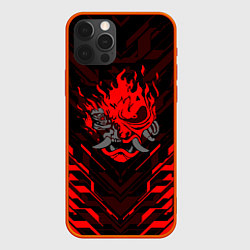 Чехол для iPhone 12 Pro Max CYBERPUNK 2077, цвет: 3D-красный