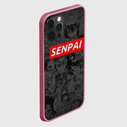 Чехол для iPhone 12 Pro Max SENPAI, цвет: 3D-малиновый — фото 2