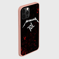 Чехол для iPhone 12 Pro Max METALLICA, цвет: 3D-светло-розовый — фото 2