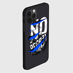 Чехол для iPhone 12 Pro Max Без сожаления объемная надпись, цвет: 3D-черный — фото 2