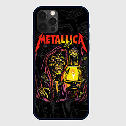 Чехол iPhone 12 Pro Max Metallica скеленон со свечкой