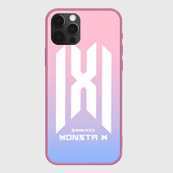 Чехол для iPhone 12 Pro Max Monsta X, цвет: 3D-малиновый