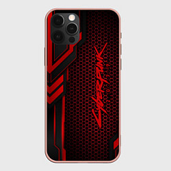 Чехол для iPhone 12 Pro Max Cyberpunk 2077, цвет: 3D-светло-розовый