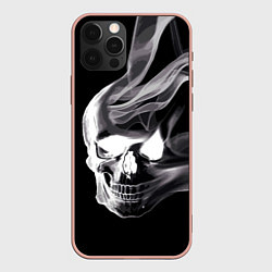 Чехол для iPhone 12 Pro Max Wind - smoky skull, цвет: 3D-светло-розовый