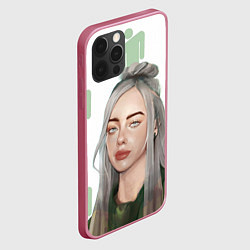 Чехол для iPhone 12 Pro Max Billie Eilish, цвет: 3D-малиновый — фото 2