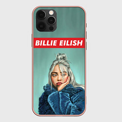 Чехол для iPhone 12 Pro Max Billie Eilish, цвет: 3D-светло-розовый