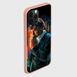 Чехол для iPhone 12 Pro Max Sherlock, цвет: 3D-светло-розовый — фото 2