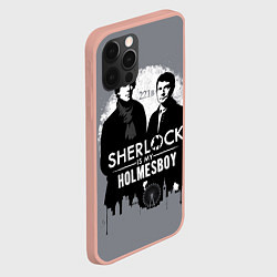 Чехол для iPhone 12 Pro Max Sherlock Holmesboy, цвет: 3D-светло-розовый — фото 2