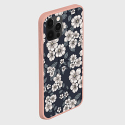 Чехол для iPhone 12 Pro Max Цветочный букет, цвет: 3D-светло-розовый — фото 2