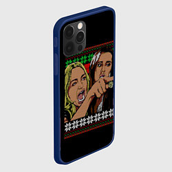 Чехол для iPhone 12 Pro Max Woman yelling at cat, цвет: 3D-тёмно-синий — фото 2