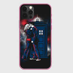 Чехол для iPhone 12 Pro Max Doctor Who, цвет: 3D-малиновый