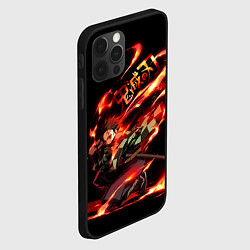 Чехол для iPhone 12 Pro Max Demon Slayer, цвет: 3D-черный — фото 2